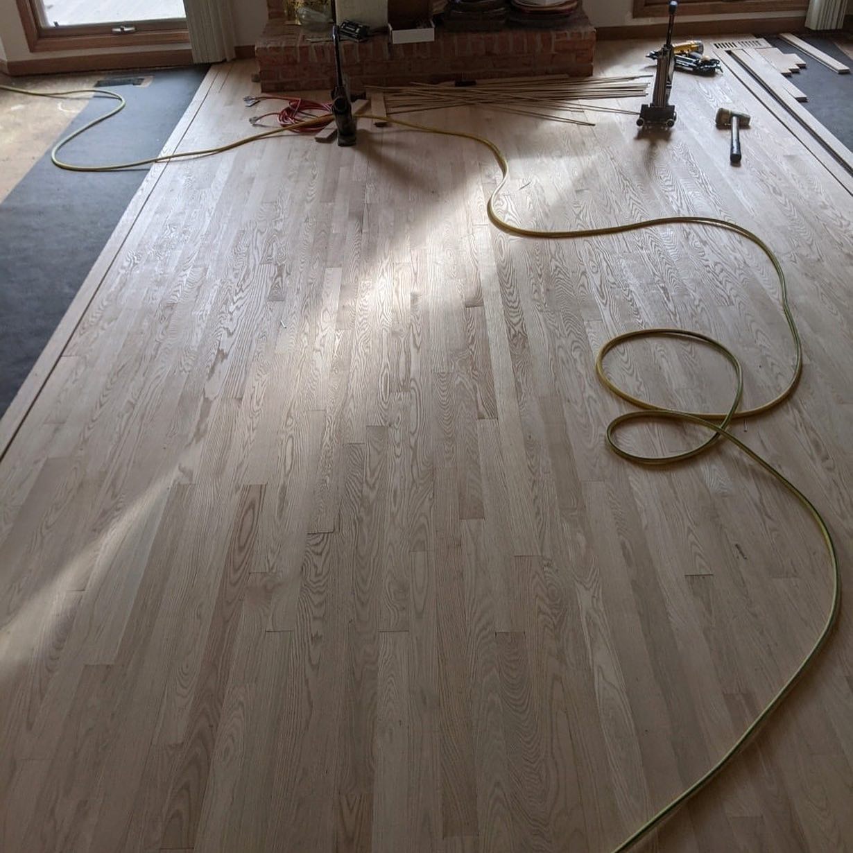 Large flooring project installed